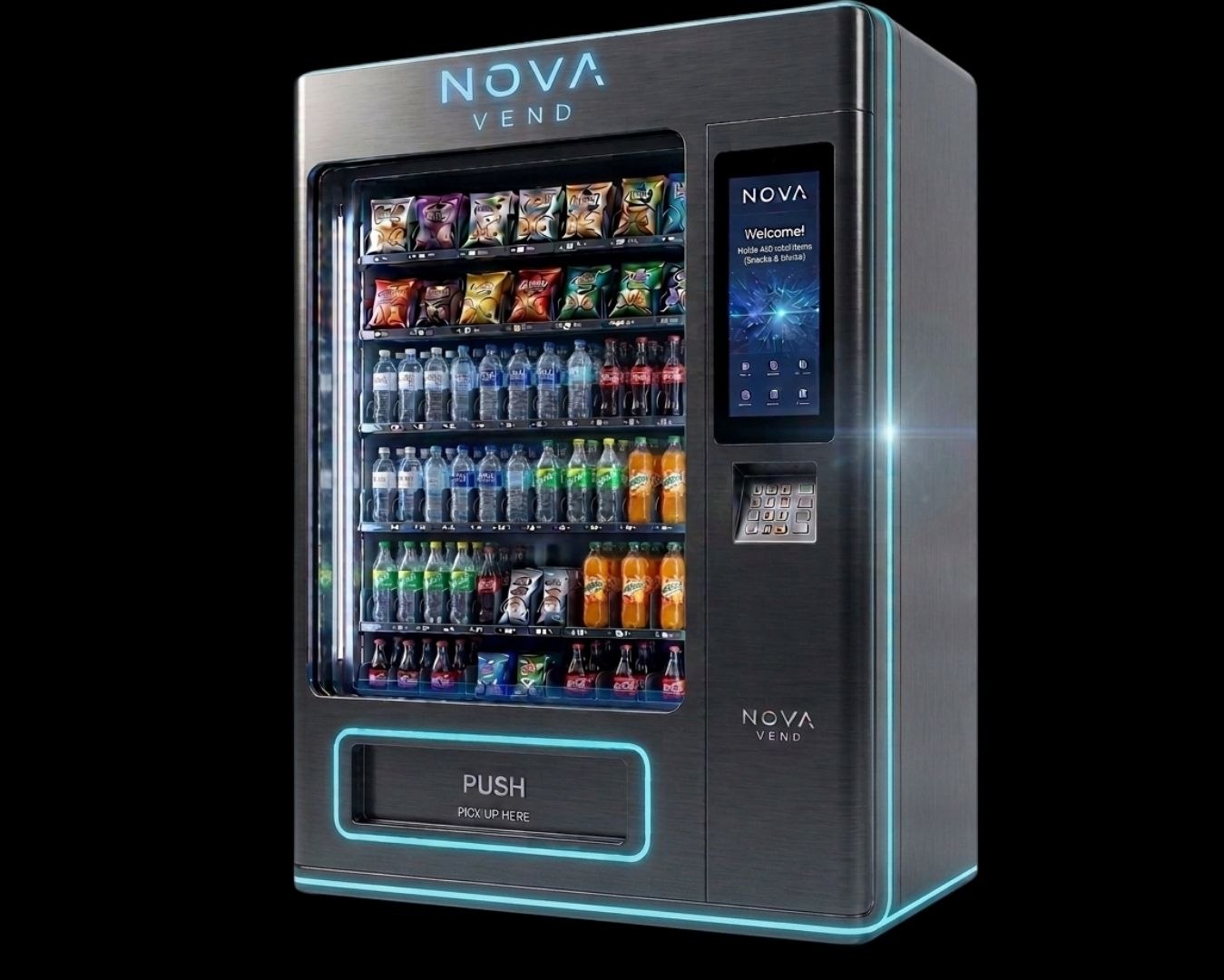 Nova Vend smart vending machine display